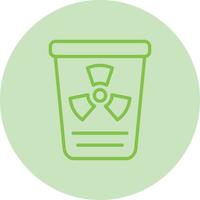 icono de vector de residuos tóxicos