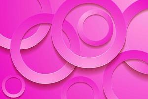 Modern pink backgrounds. 3d circle papercut layer background. vector