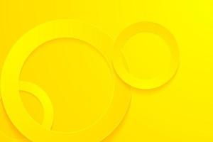 Modern yellow backgrounds. 3d circle papercut layer background. vector