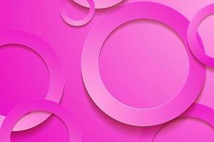 Modern pink backgrounds. 3d circle papercut layer background. vector