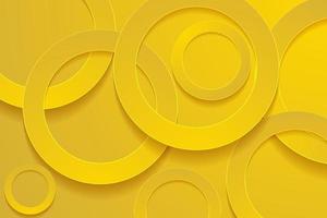 Modern gold backgrounds. 3d circle papercut layer background. vector