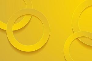 Modern gold backgrounds. 3d circle papercut layer background. vector