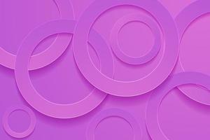 Modern orchid backgrounds. 3d circle papercut layer background. vector