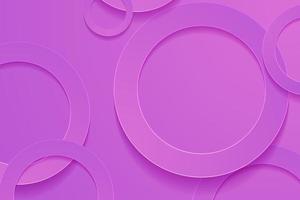 Modern orchid backgrounds. 3d circle papercut layer background. vector