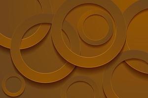 Modern brown backgrounds. 3d circle papercut layer background. vector