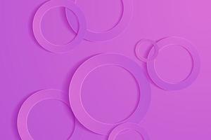 Modern orchid backgrounds. 3d circle papercut layer background. vector