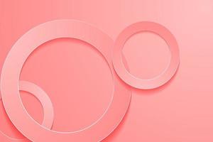 Modern light red backgrounds. 3d circle papercut layer background. vector