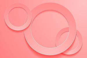 Modern light red backgrounds. 3d circle papercut layer background. vector