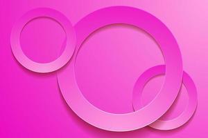 Modern pink backgrounds. 3d circle papercut layer background. vector