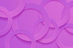 Modern orchid backgrounds. 3d circle papercut layer background. vector