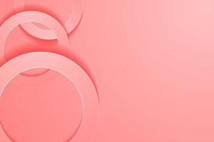 Modern light red backgrounds. 3d circle papercut layer background. vector