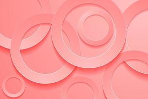 Modern light red backgrounds. 3d circle papercut layer background. vector