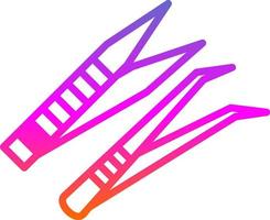 Tweezers Vector Icon Design