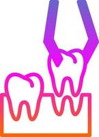 Teeth Extraction Vector Icon Design