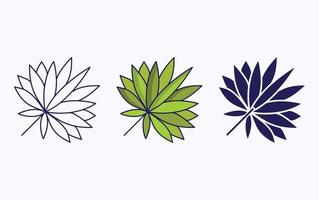 Leaf illustration icon vector