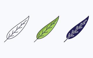 Leaf illustration icon vector