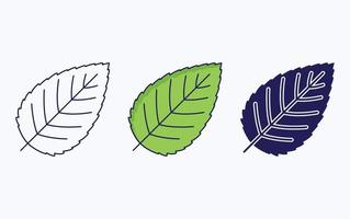 Leaf illustration icon vector