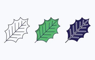 Leaf illustration icon vector