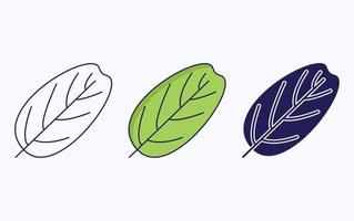 Leaf illustration icon vector