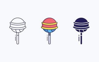 lollipop candies sugar illustration icon vector