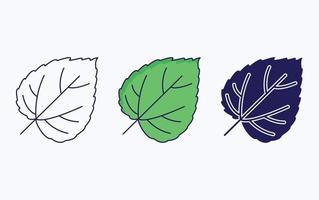 Leaf illustration icon vector