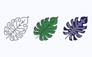 Leaf illustration icon vector