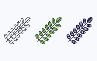 Leaf illustration icon vector