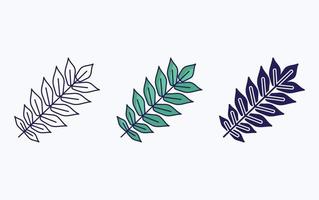 Leaf illustration icon vector