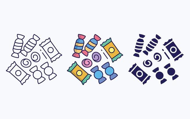 candies sugar illustration icon