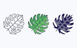 Leaf illustration icon vector