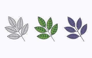 ilustración de diseño de vector de icono de hoja