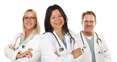 Hispanic Female Doctor and Colleagues photo