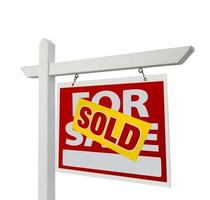 Sold Home For Sale Real Estate Sign photo