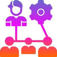 Organization Structure Vector Icon Design