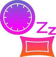 Sleeping Time Vector Icon Design