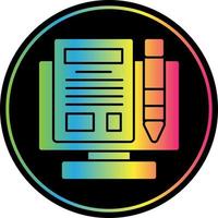 Making Blog Vector Icon Design