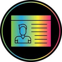 diseño de icono de vector de tarjetas de identificación