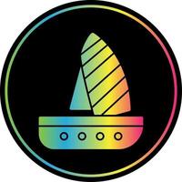 diseño de icono de vector de windsurf