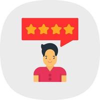 Customer Review Vector Icon Design