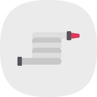 Fire Hose Vector Icon Design