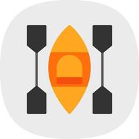 diseño de icono de vector de kayak