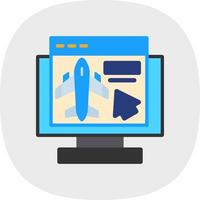 Online Booking Vector Icon Design