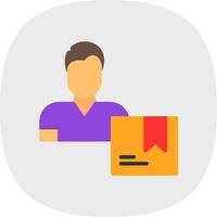 Delivery Boy Vector Icon Design