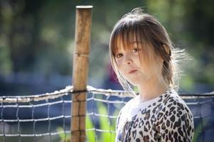 Young Child Girl Portrait Outside photo