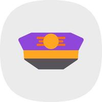 Pilot Hat Vector Icon Design