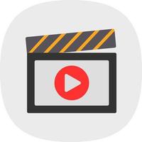 diseño de icono de vector de creación de video