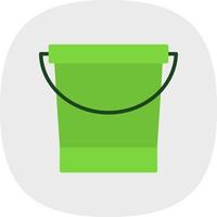 Water Bucket Vector Icon Design