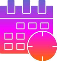 Time ANd Date Vector Icon Design