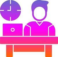 Work Time Vector Icon Design