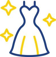 Wedding Dress Vector Icon Design
